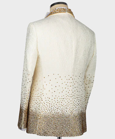 GOLD STONE EMBROIDERED CUSTOM DESING TUXEDO