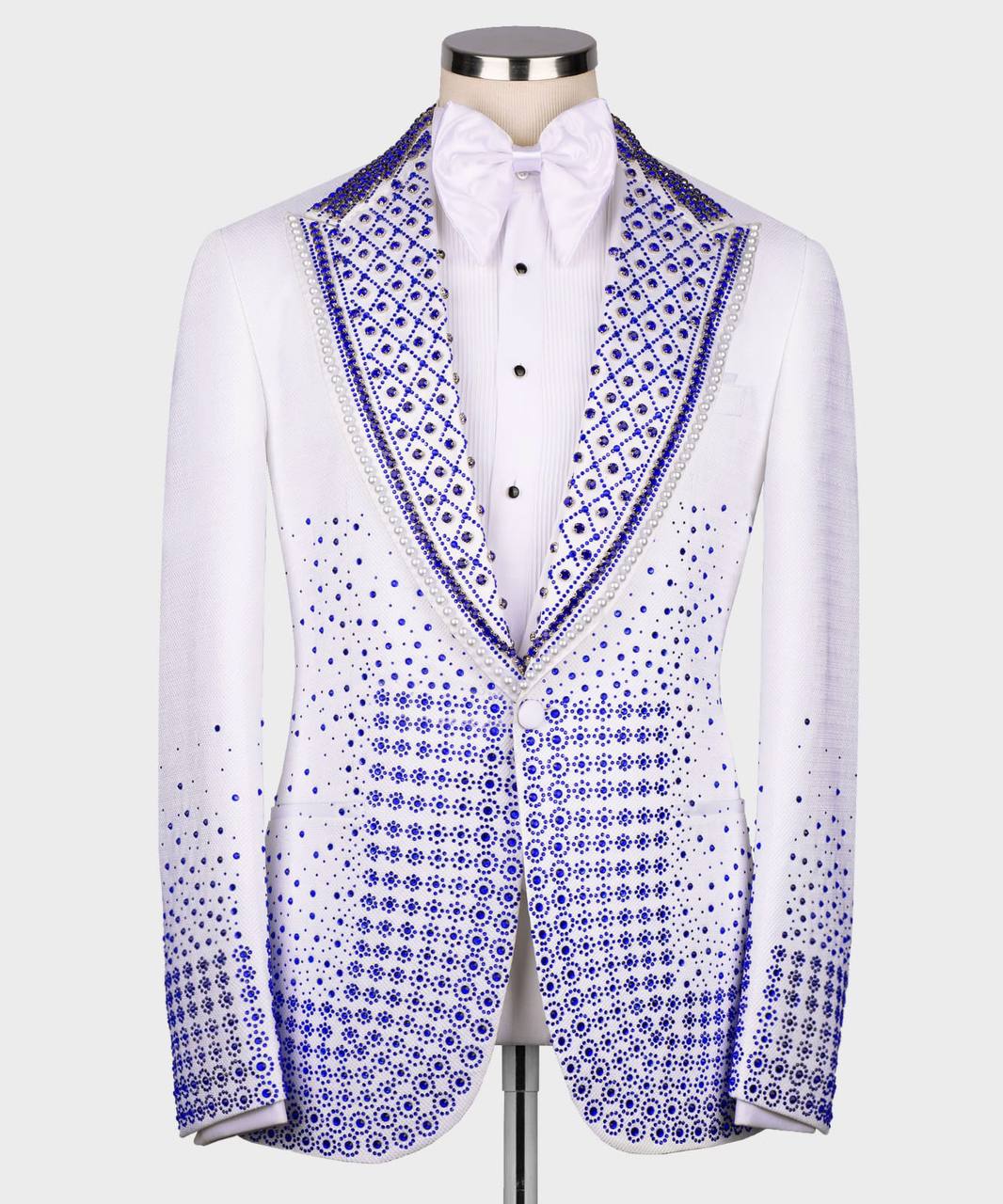 BLUE STONE EMBROIDERED CUSTOM DESING TUXEDO