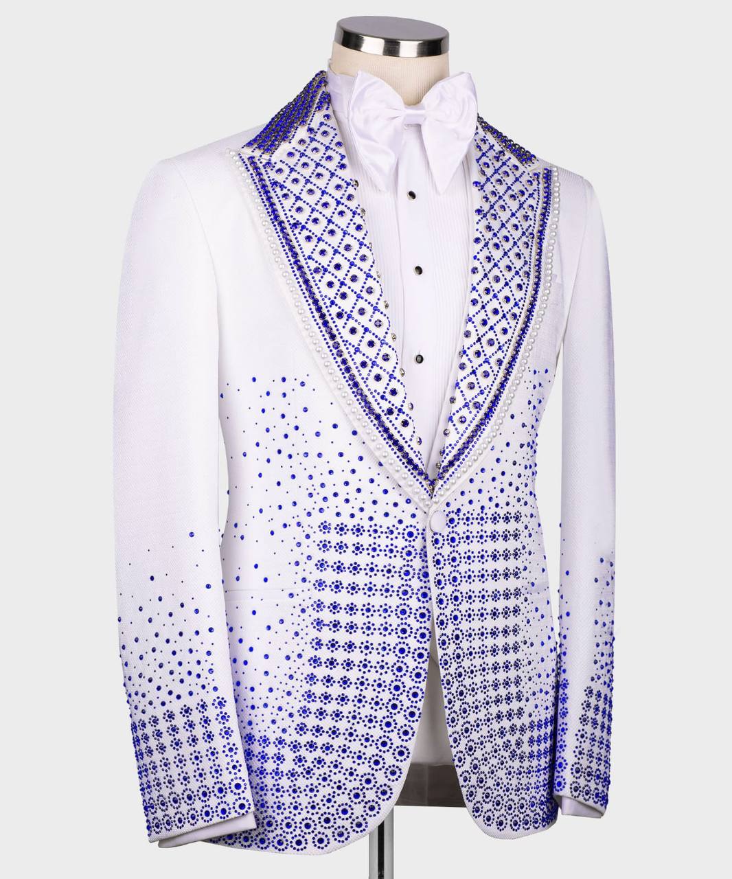 BLUE STONE EMBROIDERED CUSTOM DESING TUXEDO