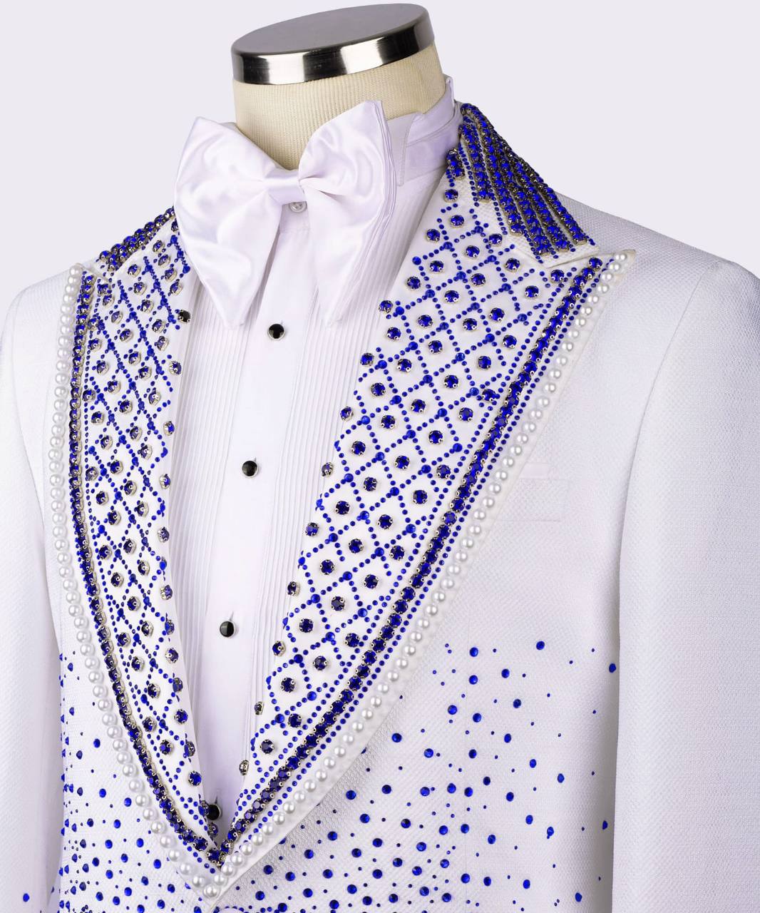 BLUE STONE EMBROIDERED CUSTOM DESING TUXEDO