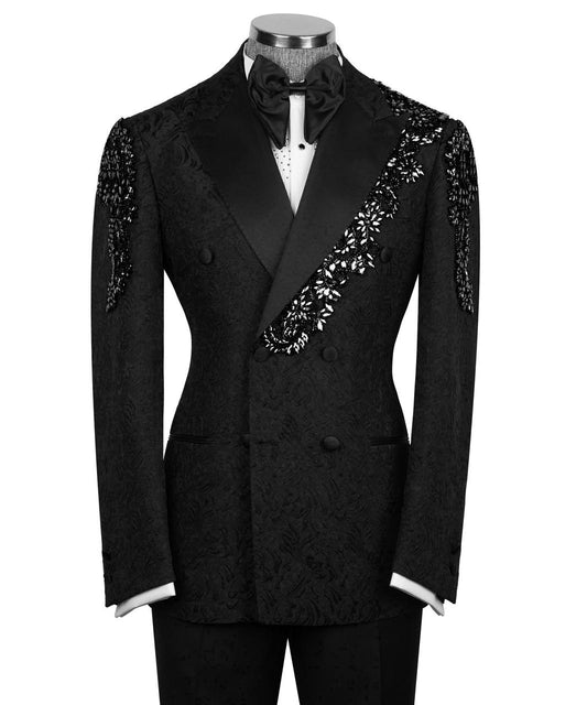 Stone Embroidered Tuxedo