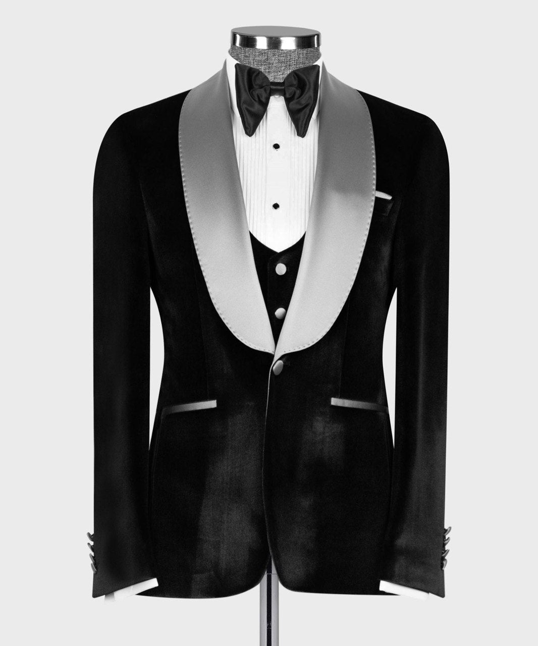 NEW VELVET TUXEDO WITH SHAWL LAPEL