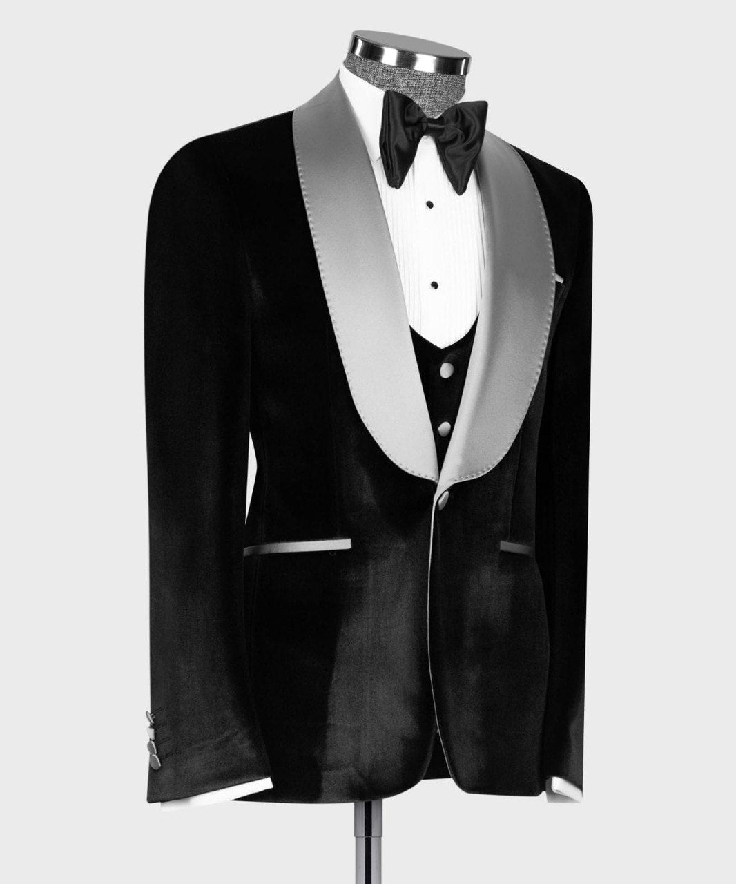 NEW VELVET TUXEDO WITH SHAWL LAPEL