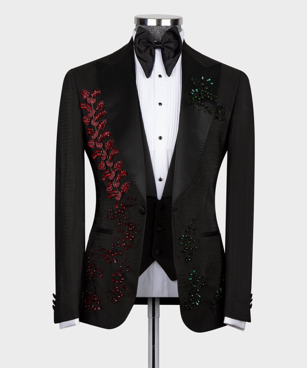 CRYSTAL JEWELRIED SPECIAL BLACK TUXEDO